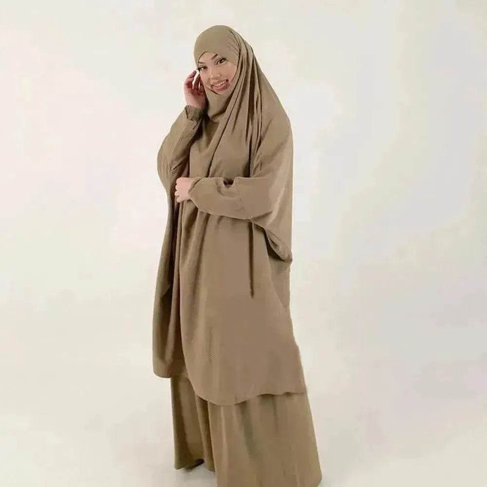 Casual Plain Umrah and Haji Abaya Robe Dress for ArabArab Middle East Women - Velora