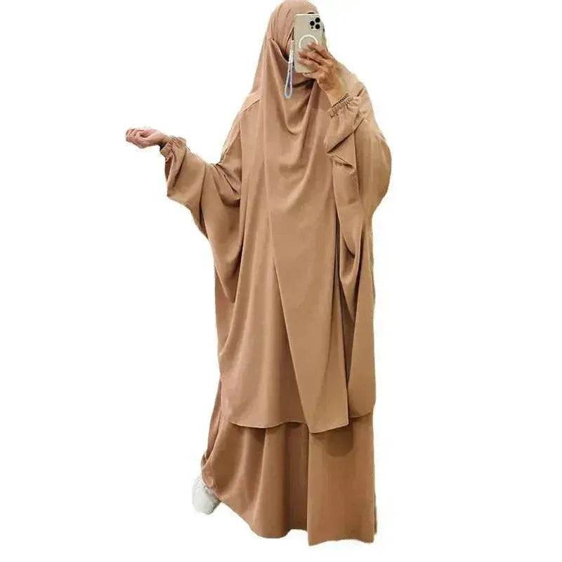 Casual Plain Umrah and Haji Abaya Robe Dress for ArabArab Middle East Women - Velora