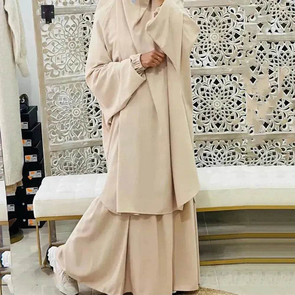 Casual Plain Umrah and Haji Abaya Robe Dress for ArabArab Middle East Women - Velora