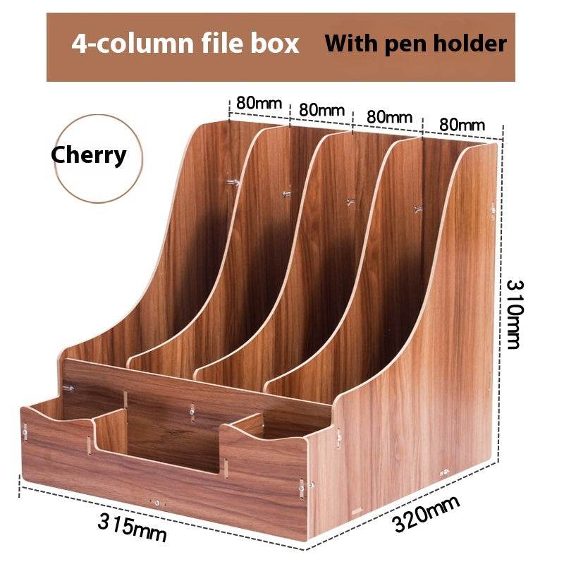 Minimalist Wooden Desk Organizer Office Table Organizer - Velora