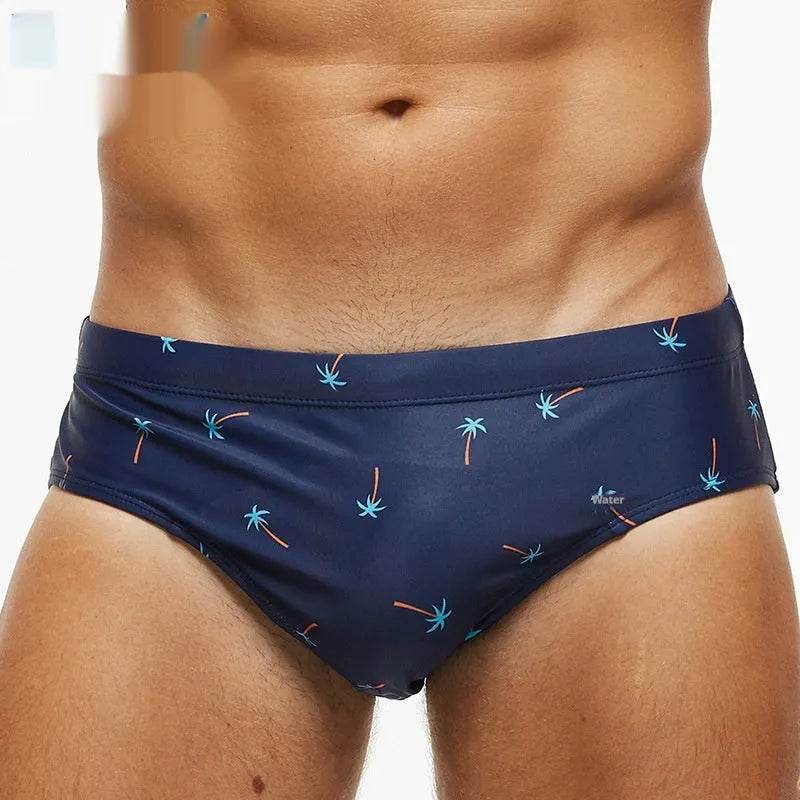 Solid Color Plus Size Swimming Trunks Briefs Shorts underwear - Velora