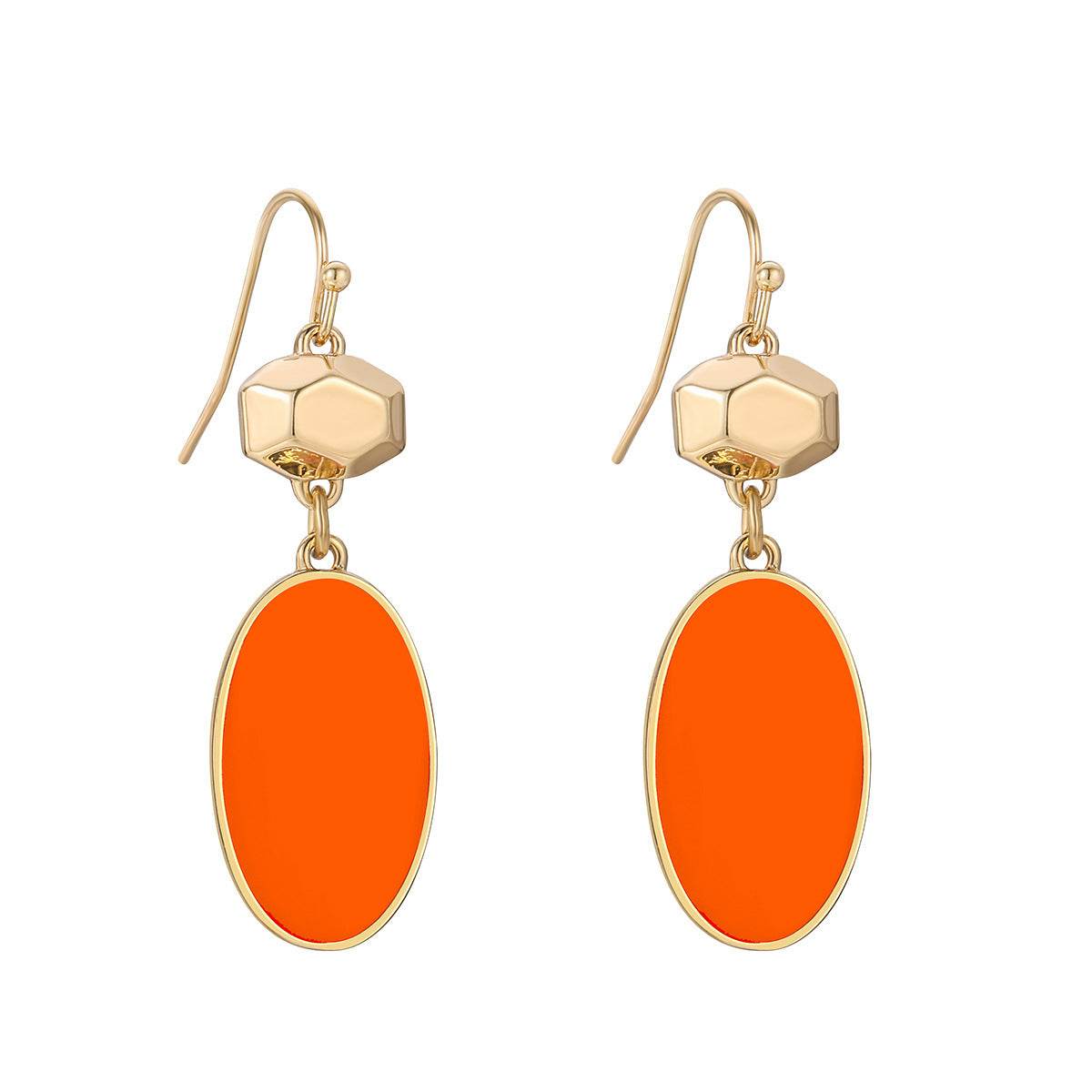 Colorful Flower Stud Earrings European And American Summer High Sense - Velora