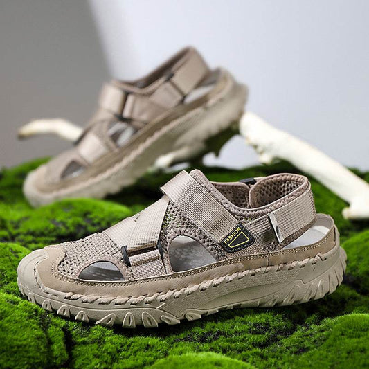 Summer Men's Hollow Mesh Surface Breathable Trendy Casual Shoes All-matching Sandals
