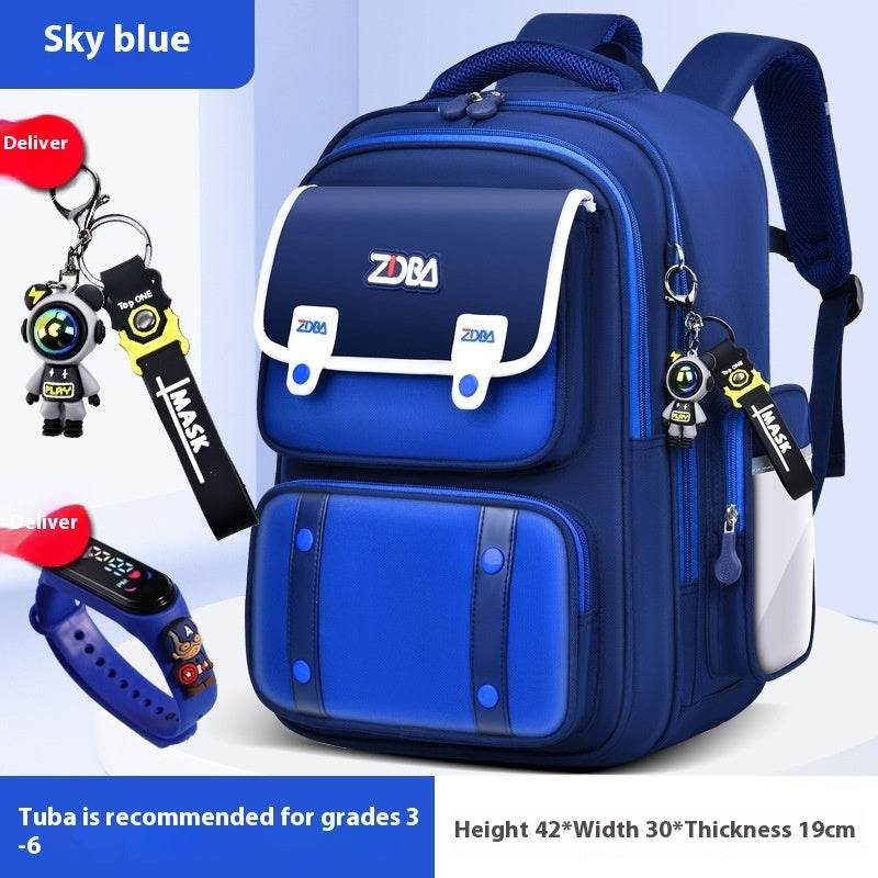 Elementary School Spine Protection Backpack Water resistant School bag - Velora