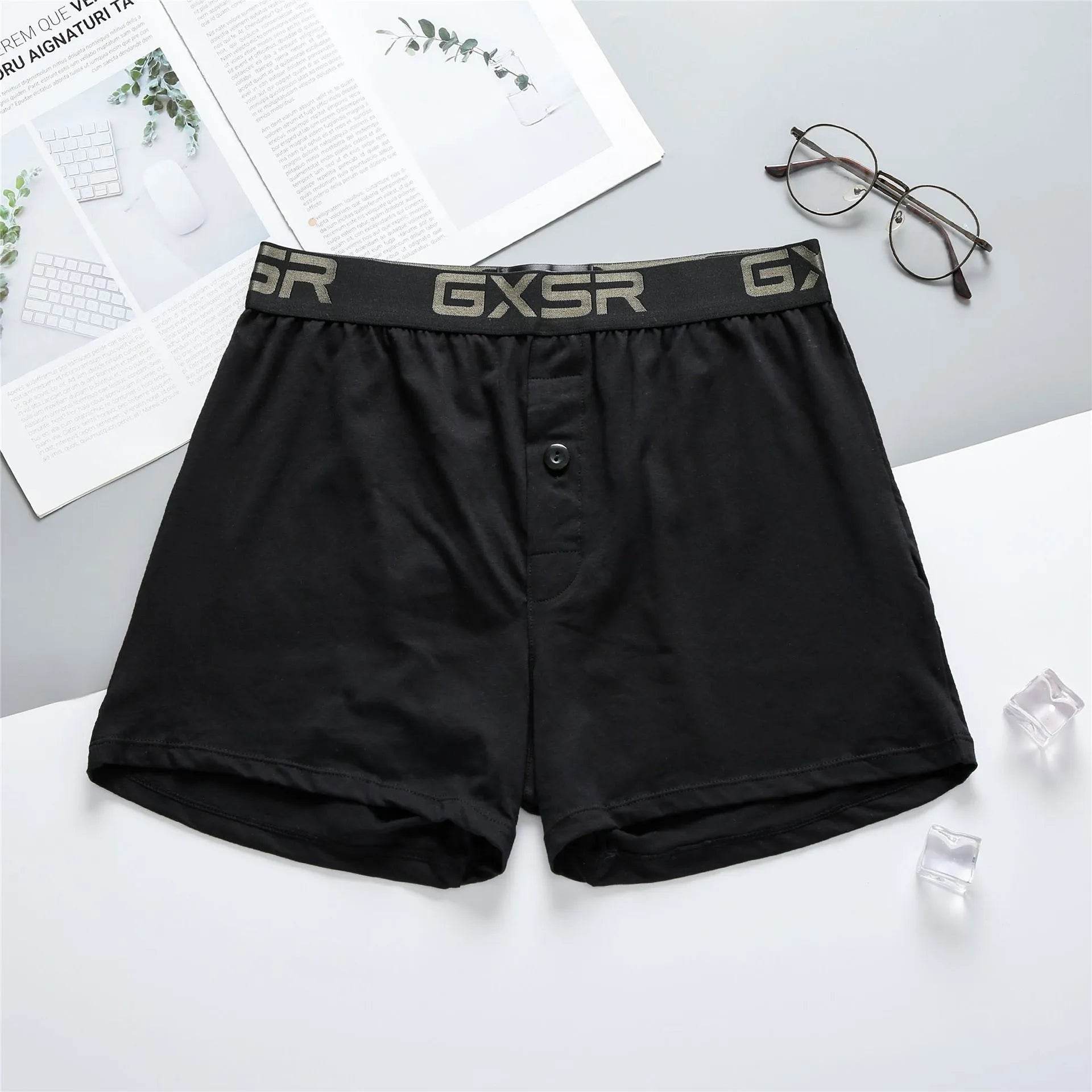 Men's Home Low Waist Pure Cotton Boxer short Breathable Underwear - Velora