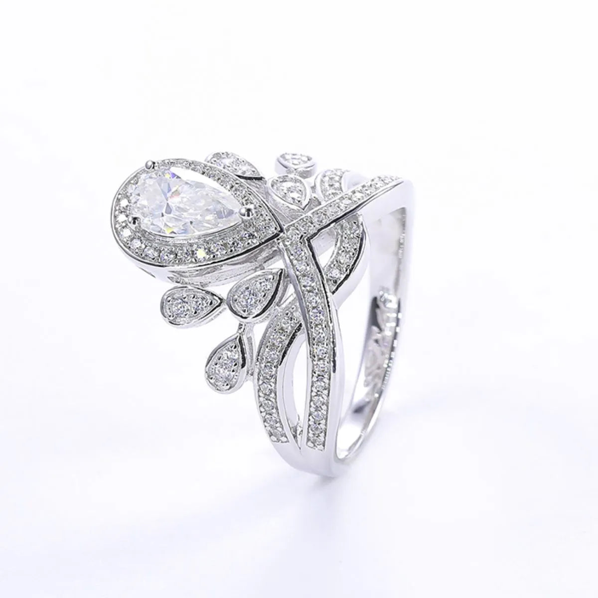 1 Carat Moissanite 925 Sterling Silver Ring