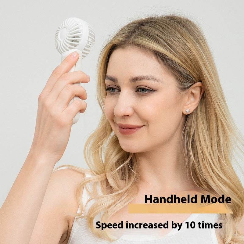 Handheld Fan Portable Silicone Handle Fixed Neck Mini - Velora