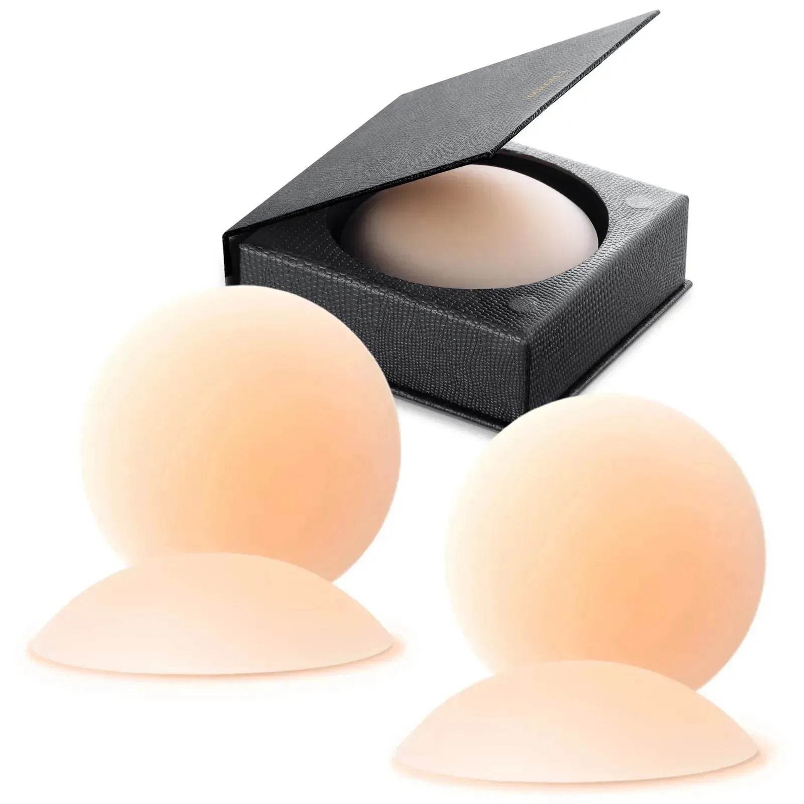 2 Pairs Reusable Adhesive Sticky Breast petals Nipple Patches - Velora