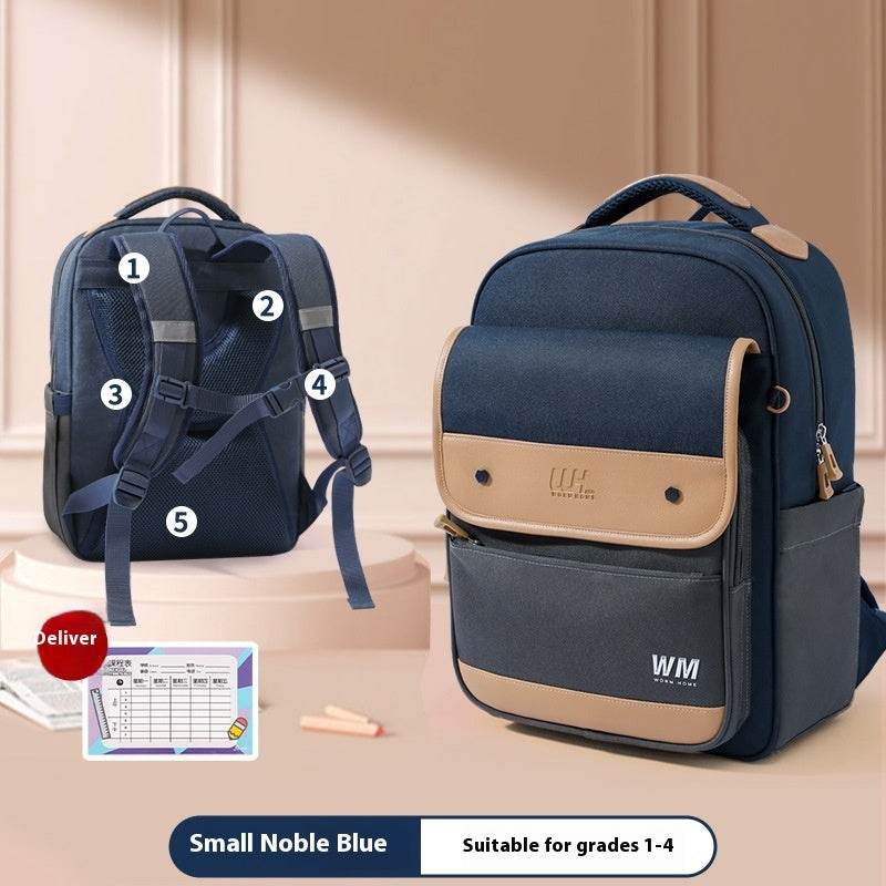 Children's Backpack For Grade Portable Burden Alleviation - Velora