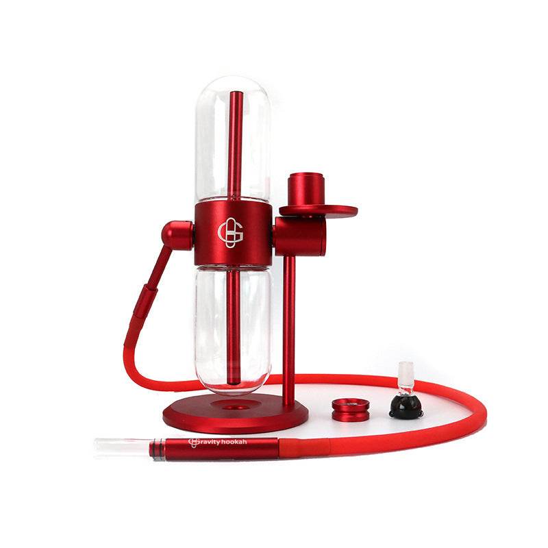 New Transparent Glass Gravity Hookah - Velora