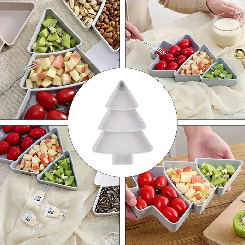 Creative Christmas Tree Fruit Platter Tray - Velora