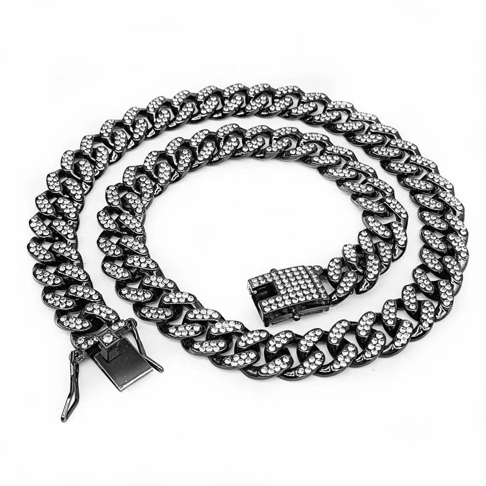 Zinc Alloy Wide Hip Hop Cuban Link Chain Necklace - Velora