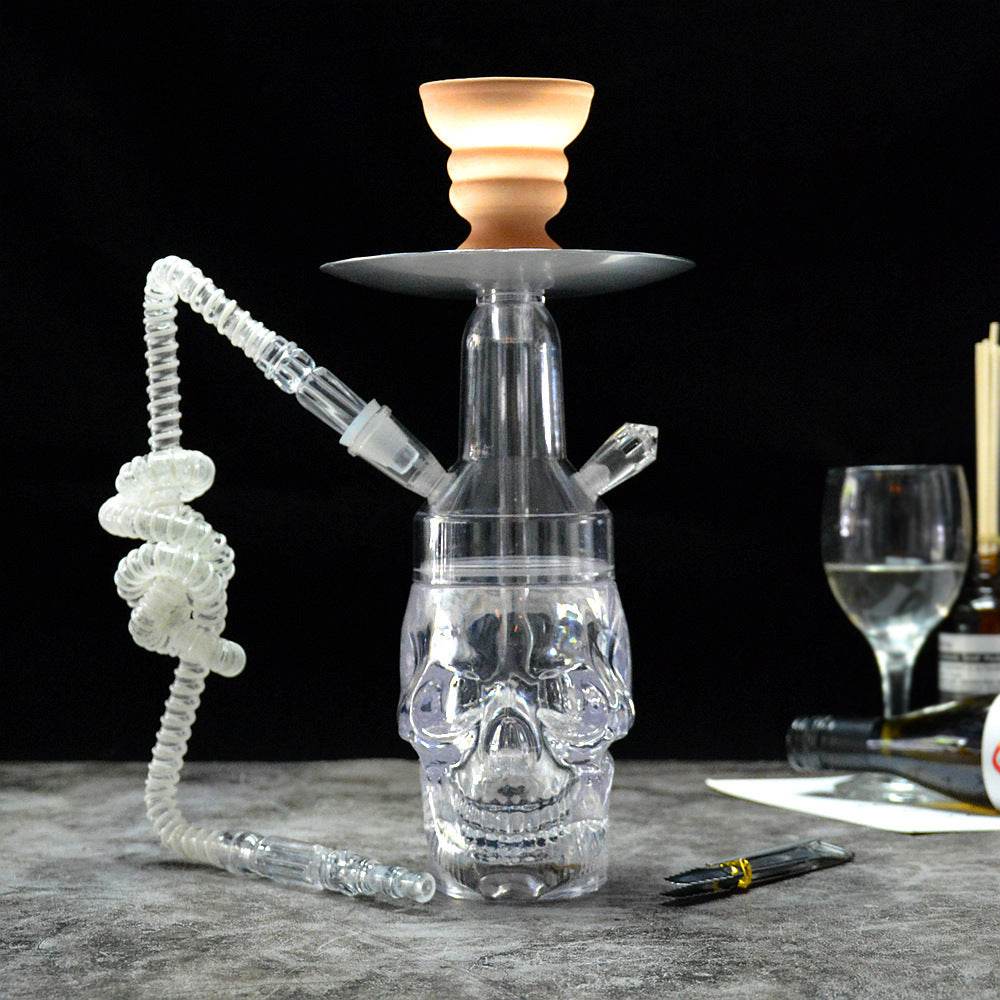 Arabian Acrylic Hookah With Illuminated Skull - Velora