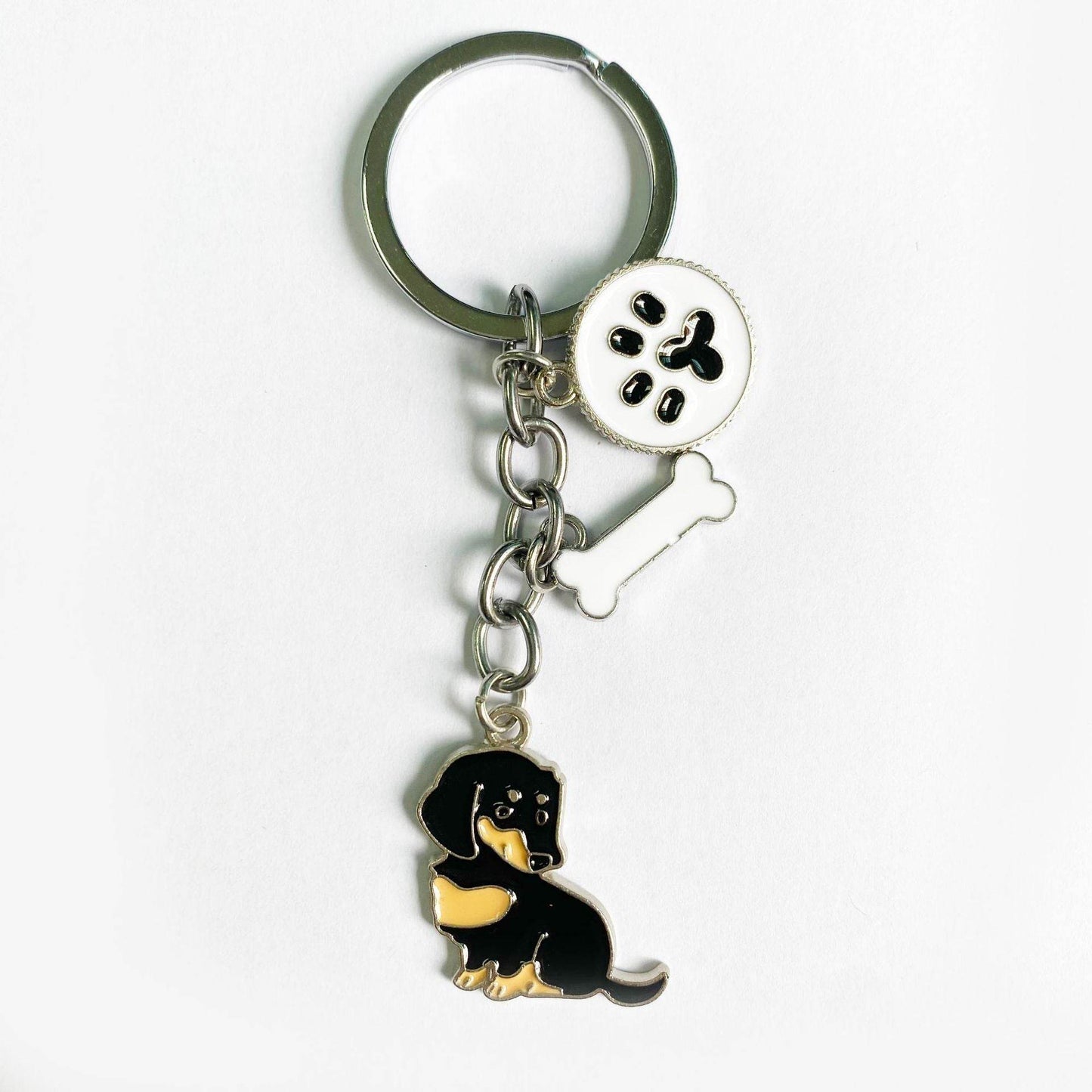 American Style Pet Dog Wax Metal Keychains - Velora