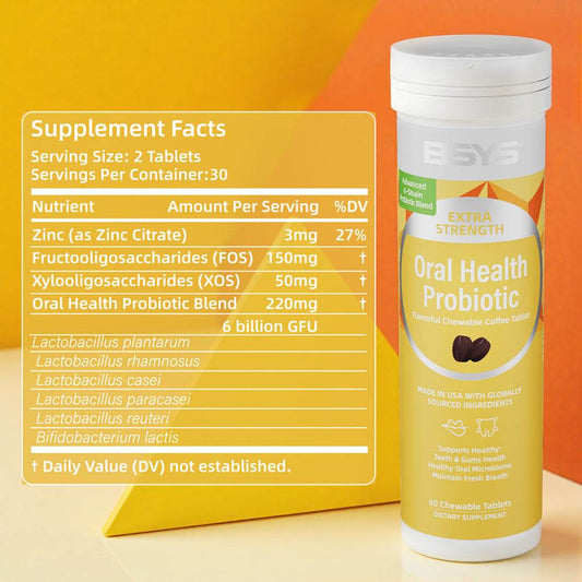 BSYS Coffee Lovers Meet Your New Obsession Oral Probiotic Chews That TASTE LIKE COFFEE High-quality Supplements For Your Mouth No Gross Aftertaste, Just That Rich, Roasty Vibe. Game Changer - Velora