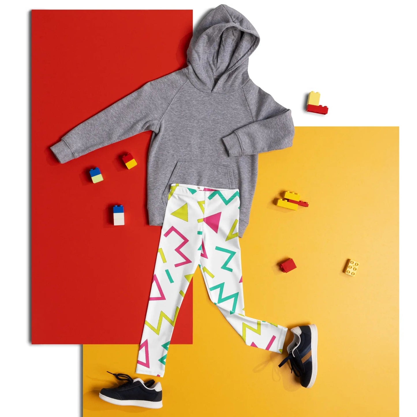 Paper peace Kid's Leggings - Crazy Zigzags