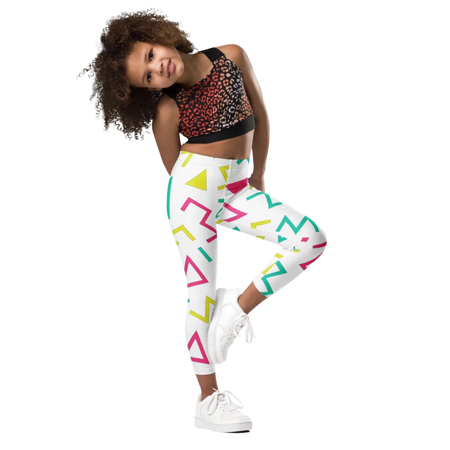 Paper peace Kid's Leggings - Crazy Zigzags
