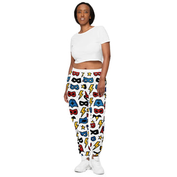 paper peace Unisex track pants - Superhero Symbols