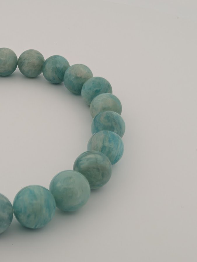 Amazonite Bracelet — 8mm & Chip