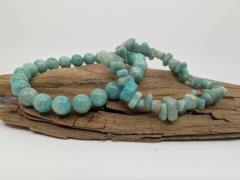 Amazonite Bracelet — 8mm & Chip