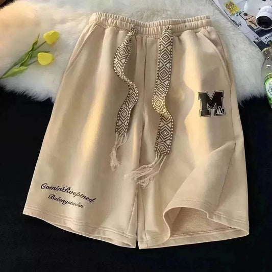 American High Street Fashionable Large Trunks Loose Sports And Leisure Middle Pants - Velora