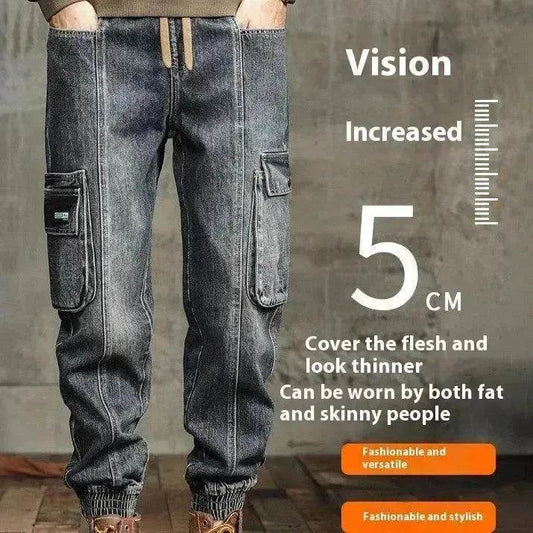 American Retro Ankle-tied Jeans Men - Velora