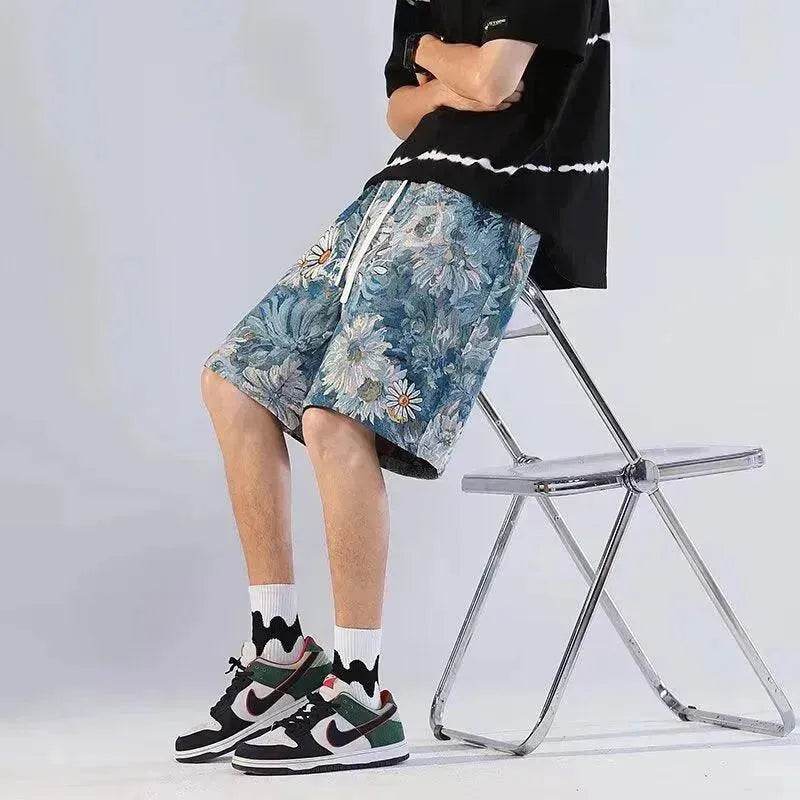 American Retro Shorts Men's Summer Japanese Ins Beach Pants - Velora