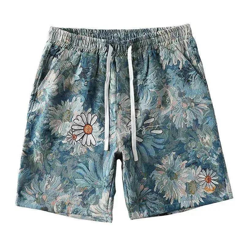 American Retro Shorts Men's Summer Japanese Ins Beach Pants - Velora