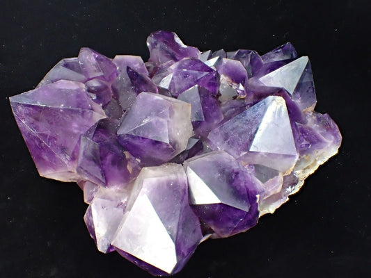 Amethyst Cluster with Deep Purple Zoning & White Matrix, Congo 4.62 kg, 10 x 7.5in.