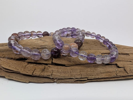 Amethyst Garden Quartz Bracelet — 6mm & 8mm