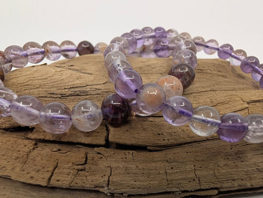 Amethyst Garden Quartz Bracelet — 6mm & 8mm
