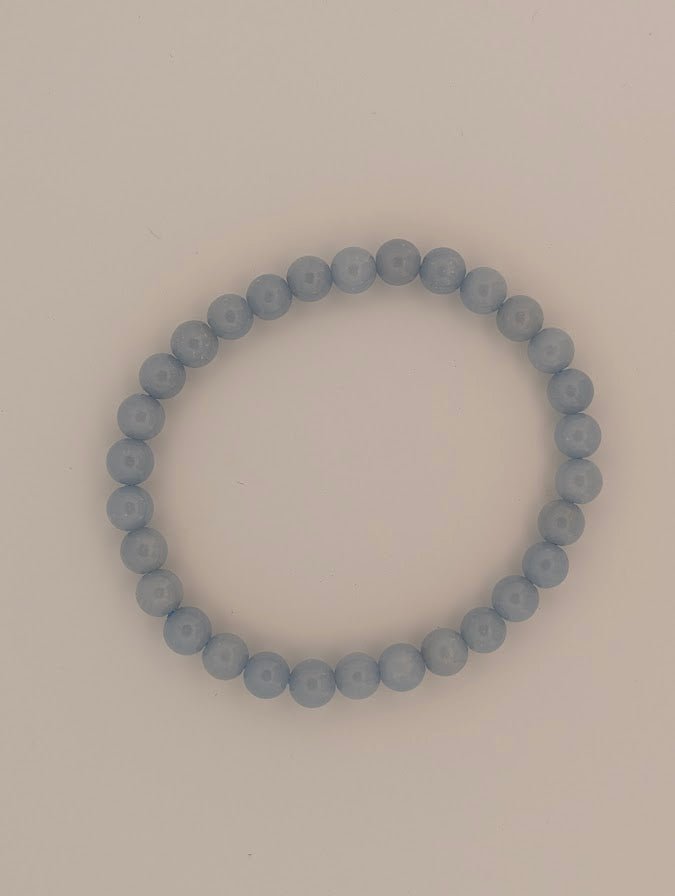 Angelite Bracelet — 6mm & 8mm