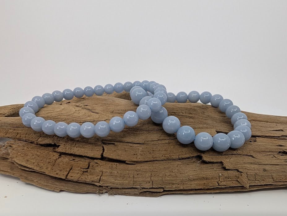 Angelite Bracelet — 6mm & 8mm
