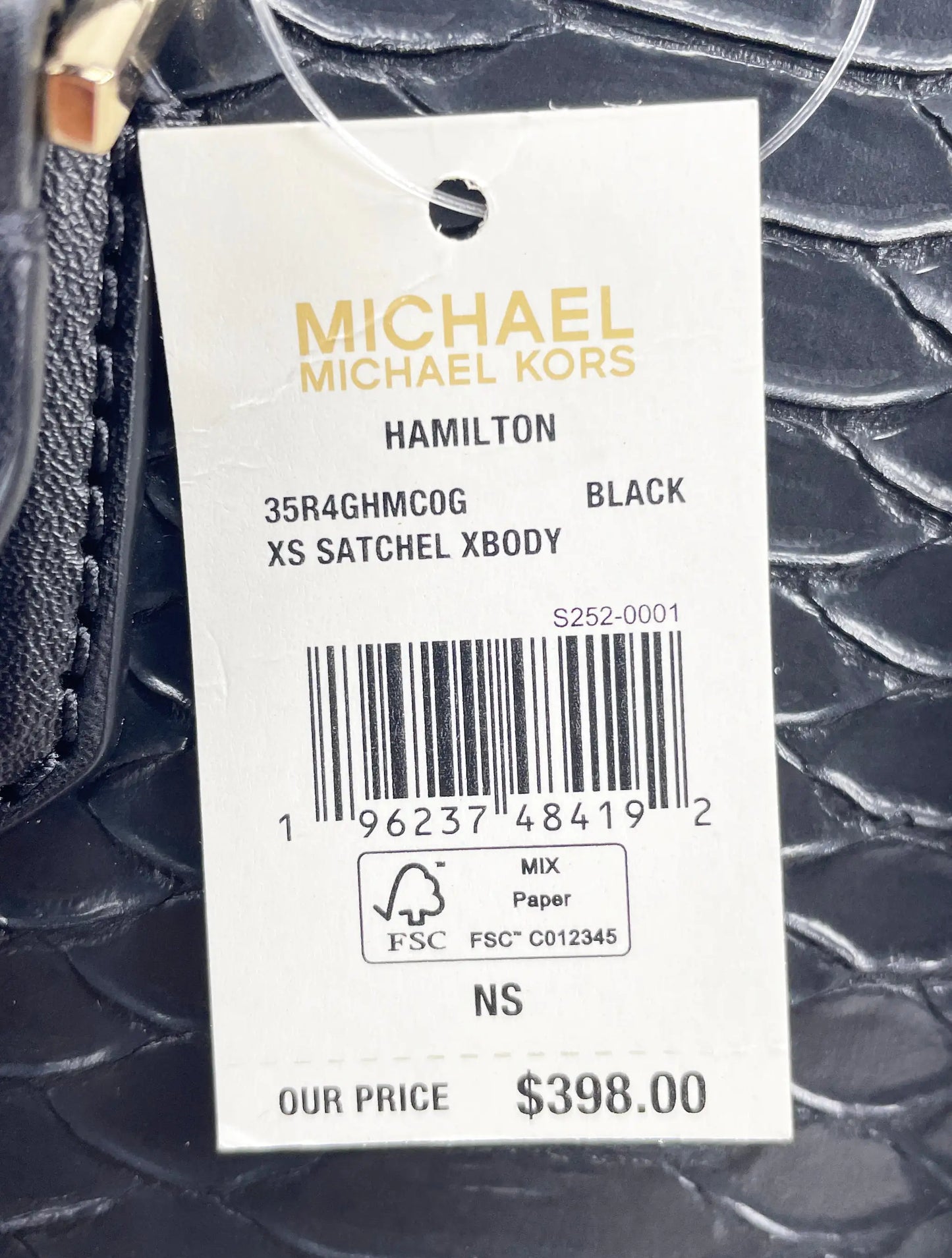 Michael Kors Hamilton XS Snake Leather Crossbody