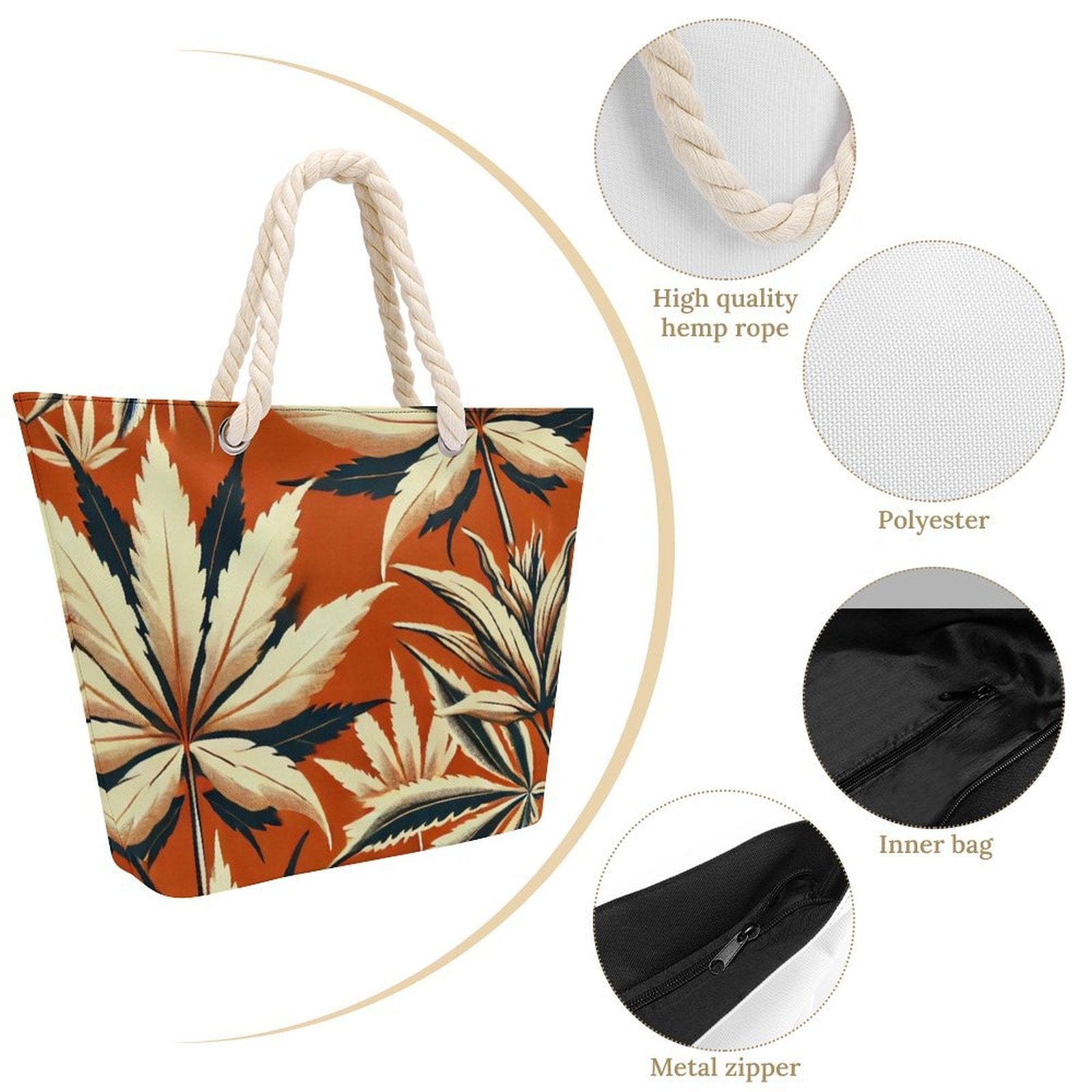 Cali Hemp rope tote bag - Velora