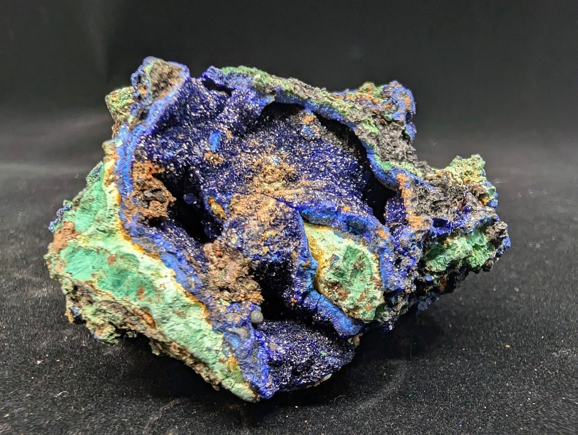 Azurite and Malachite Specimen from Liufengshan Mine – 3 x 2.5in.