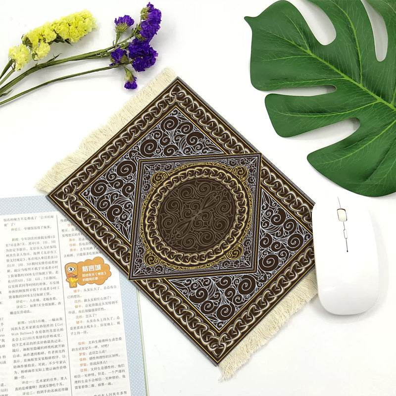 Office mouse pad, Suede fringe mouse pad Hot rubber Bohemian style - Velora
