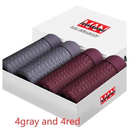 Boxed 4pcs Lot SKY HERO Mens Boxer Brief underwear Short pant men - Velora