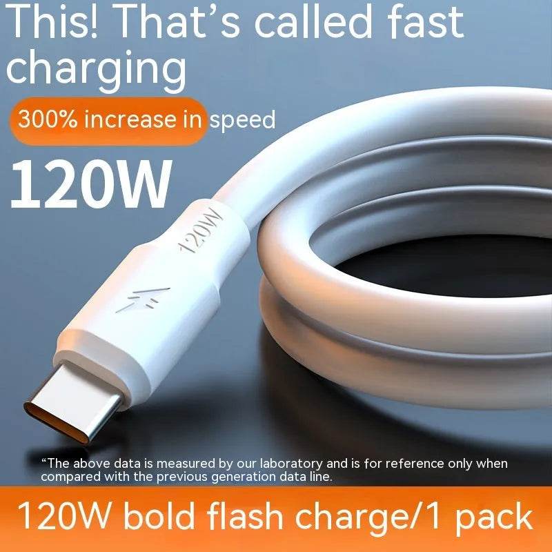 Charging Cable Fast Charging 120W Mobile Phone 6A Bold - Velora