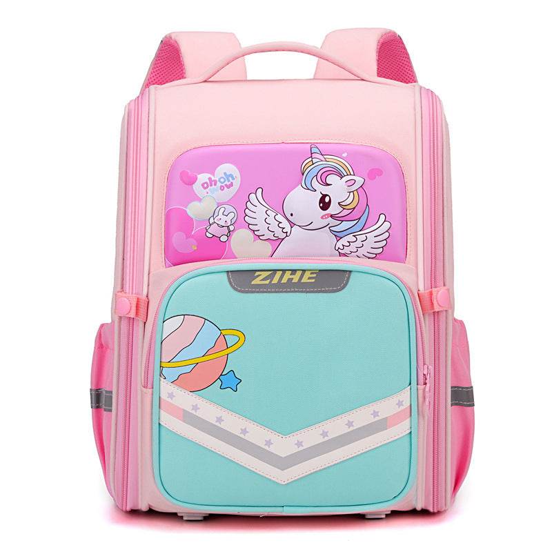 Back Support Large Capacity Cartoon Backpack for School - Velora