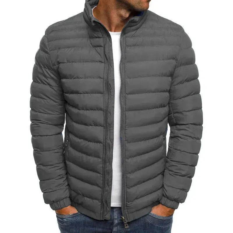 Autumn Winter Windproof Long Puffer Jackets for Men Cotton Padded - Velora