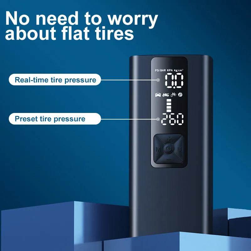 Electric Wireless Car Bicycle Tire Smart Air Inflator - Velora