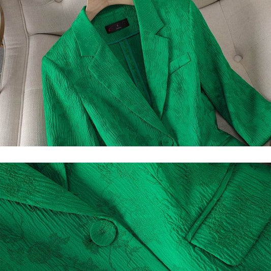 Half Sleeve Blazer And Pant Suit Ladies Women Female Jacket pant suit for women - Velora