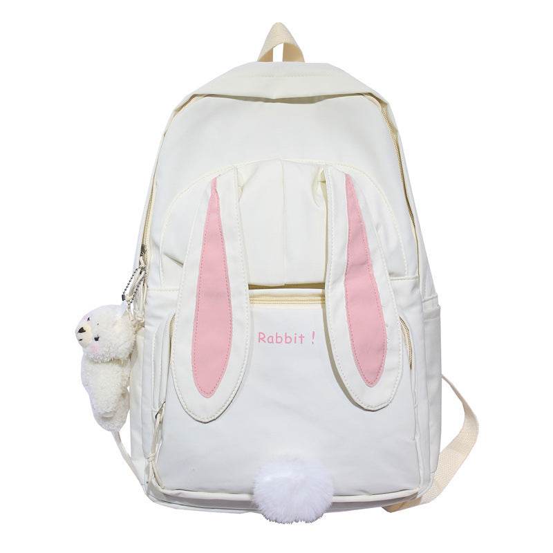 Kids School Bag Cute Bunny Ears Preschool Backpack - Velora