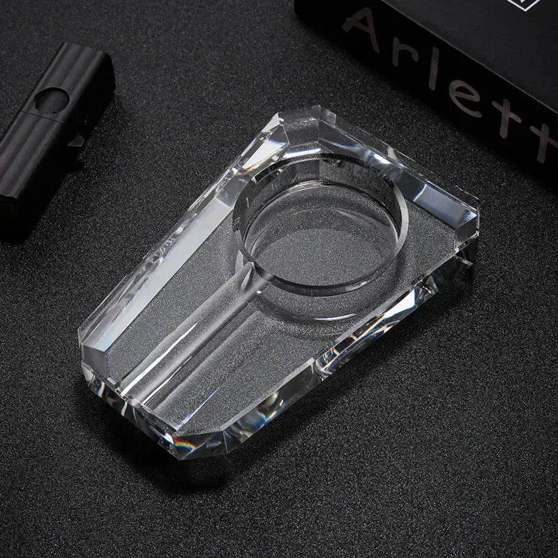 Luxury Crystal Glass Ashtray - Velora
