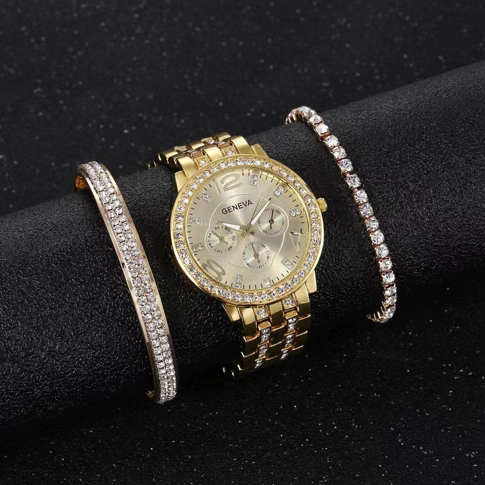 Unisex Three-piece Bracelet Watch for women - Velora