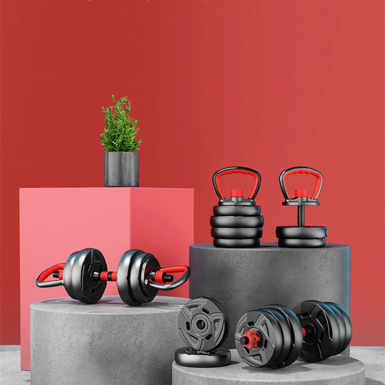 Adjustable Rubber-Coated Dumbbell Set – Home Gym Barbell Weight Set for Men & Women | 10KG–40KG