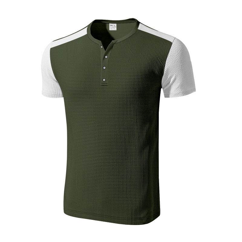 Plus Size Men's Color Block T-shirt - Velora