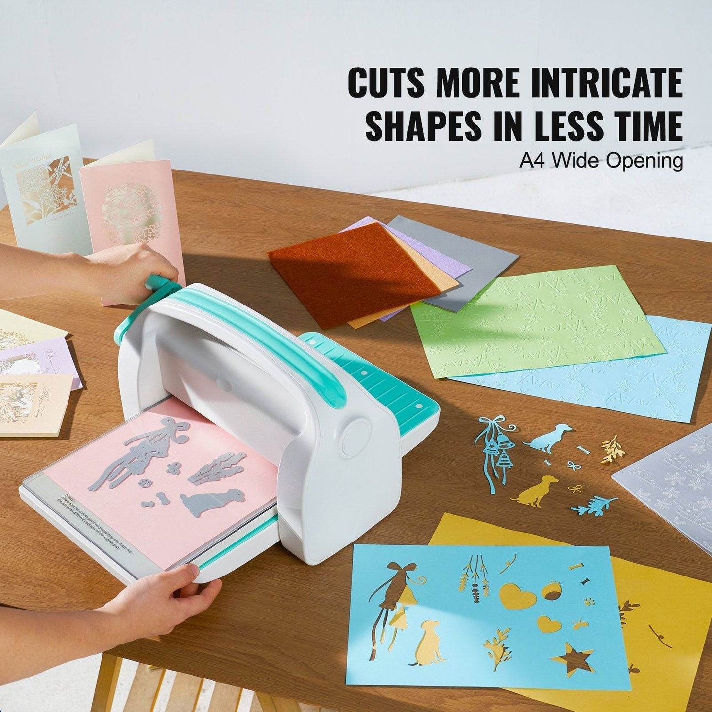 VEVOR Manual Die Cutting Embossing Machine 9Opening For Art Craft Scrapbooking - Velora