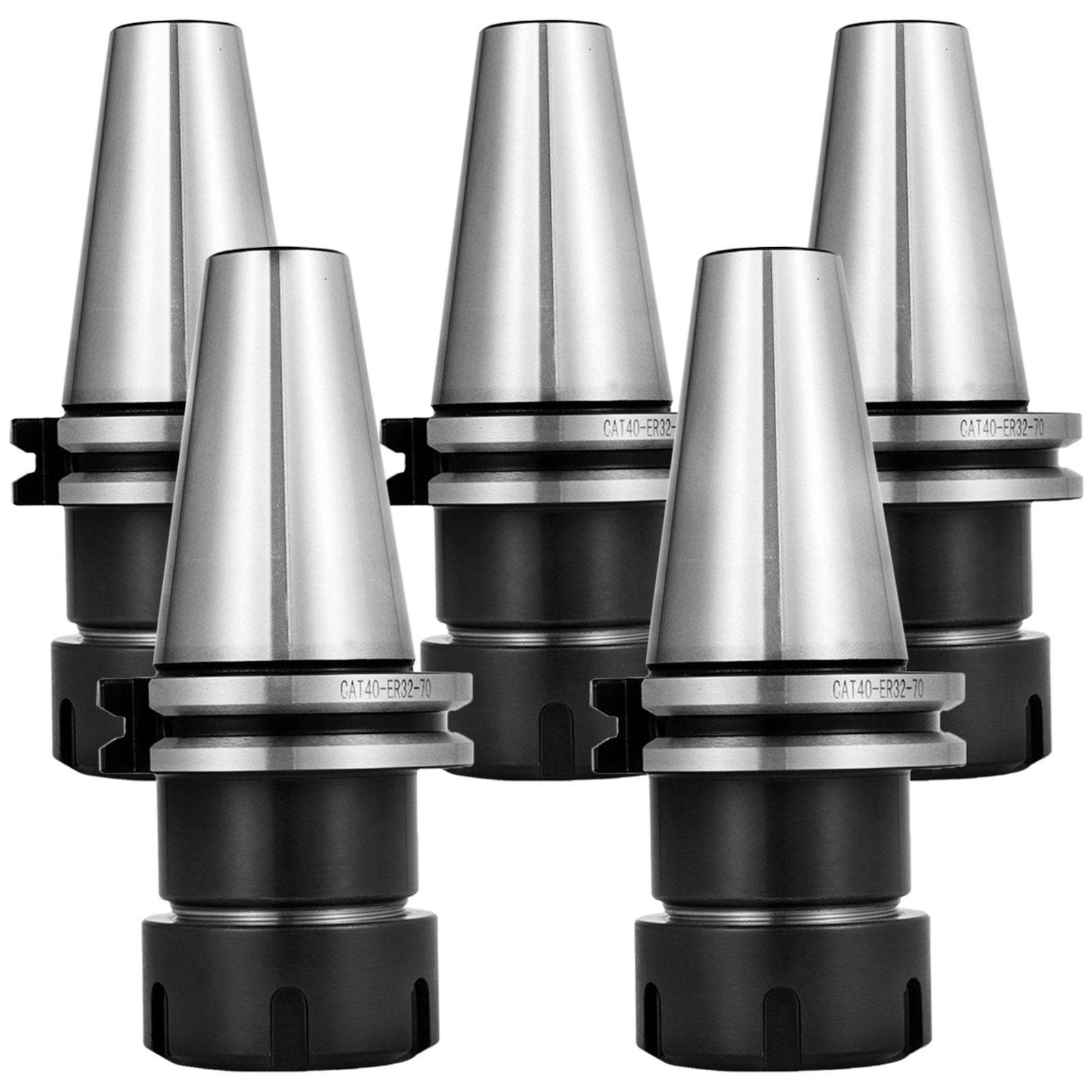 Collet Set 5 PCS , CAT40 ER32 Collet Chuck, For CNC Engraving Machine & Milling Lathe Tool - Velora